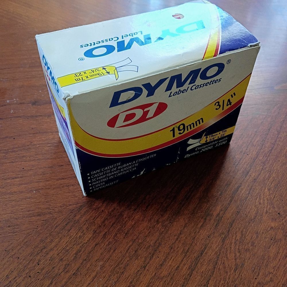 Dymo Label Cassettes 19mm 3/4"
